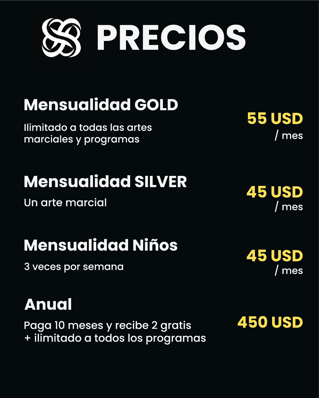 Precios de La Ruta BJJ